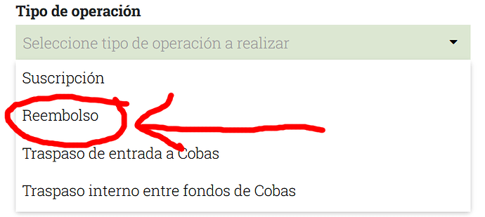 Reembolso cobas