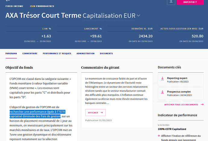 objetivo axa tresor