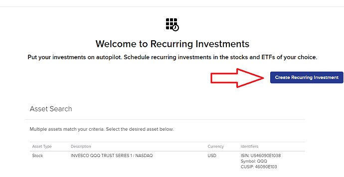 recurring investment 2