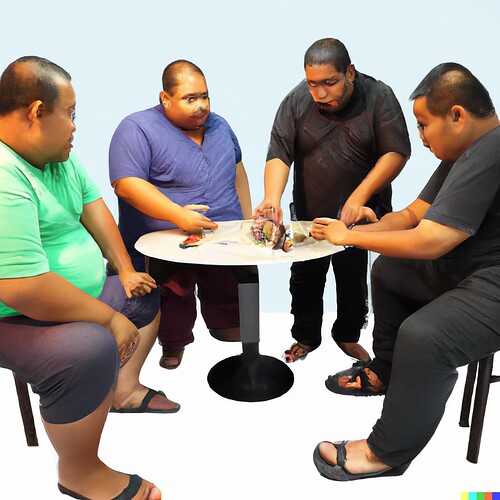 DALL·E 2023-04-17 16.20.14 - Several fat and bald men play poker