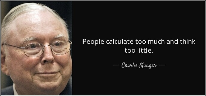 Munger pensa no calcula